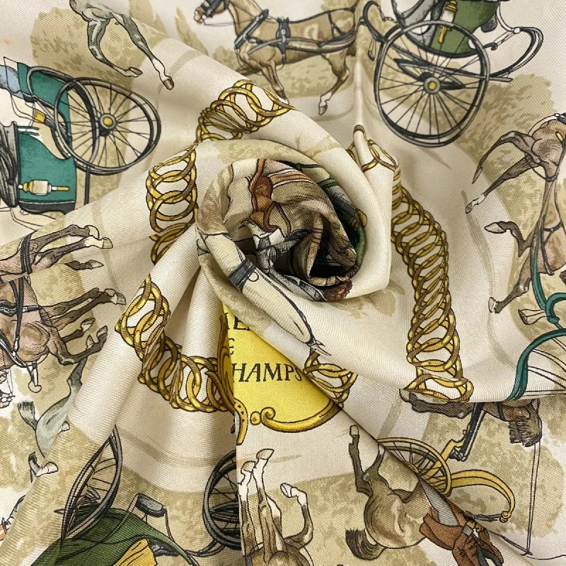 Hermes blue  Silk Scarf (Pre-Owned)