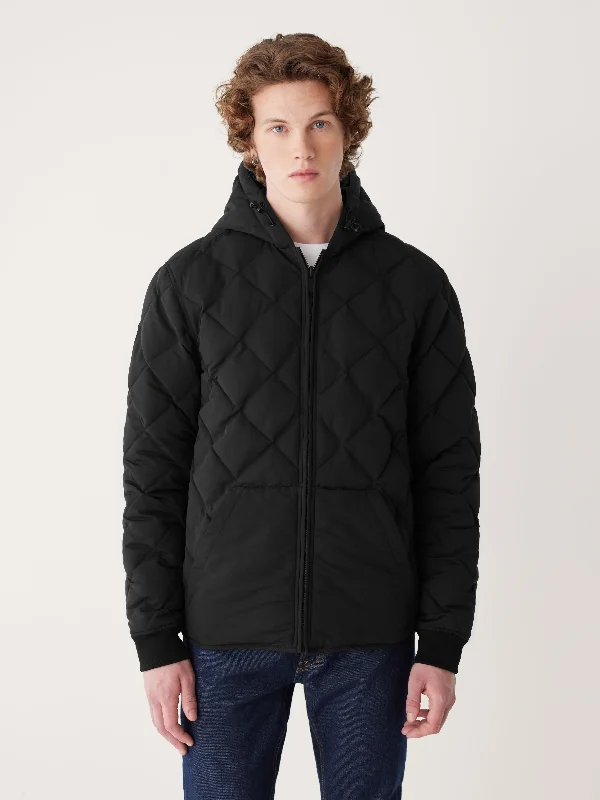 The Skyline Reversible Hooded Jacket in Black