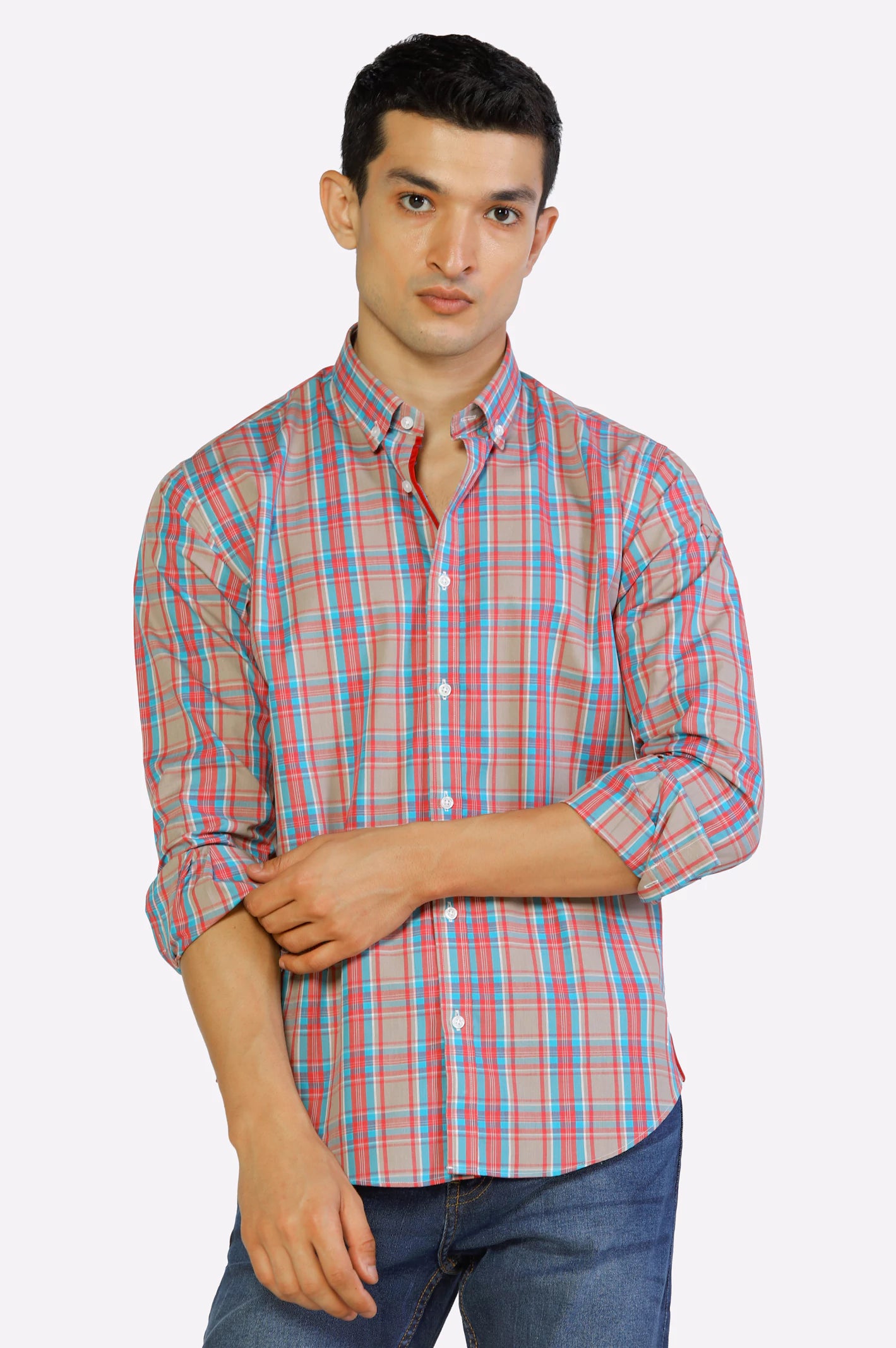 Multicolr Check Casual Shirt