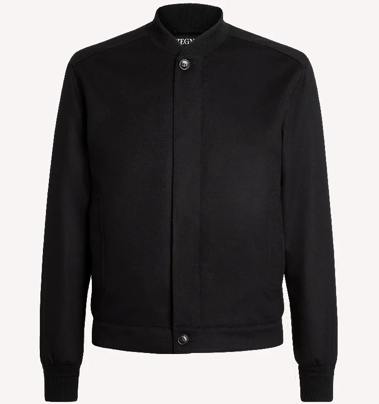 Zegna Elements Bomber Jacket in Black