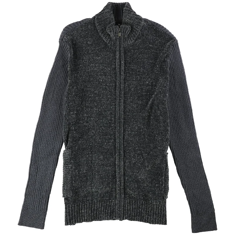 Alfani Mens Chenille Cardigan Sweater