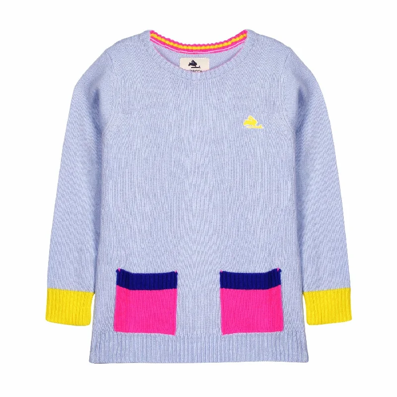 Colorblock Pocket Knitted Jumper