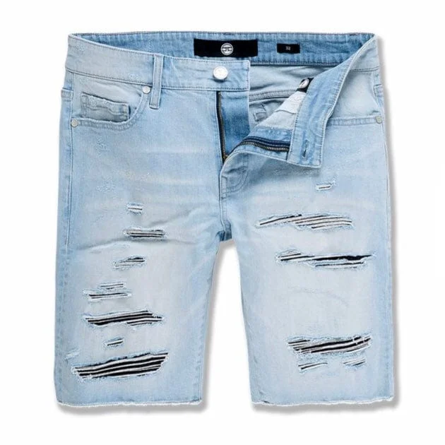 Jordan Craig Abyss Retro Denim Shorts (Ice Blue) J3170S