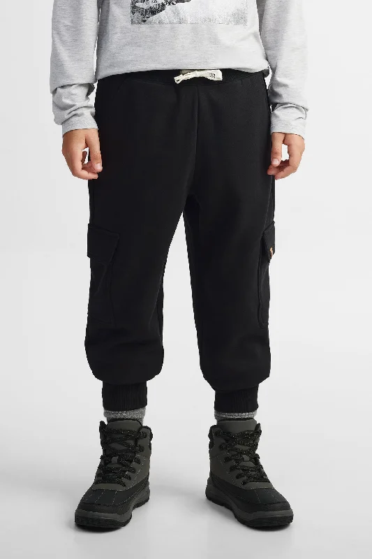 Pantalon jogger cargo coton ouaté - Ado garçon