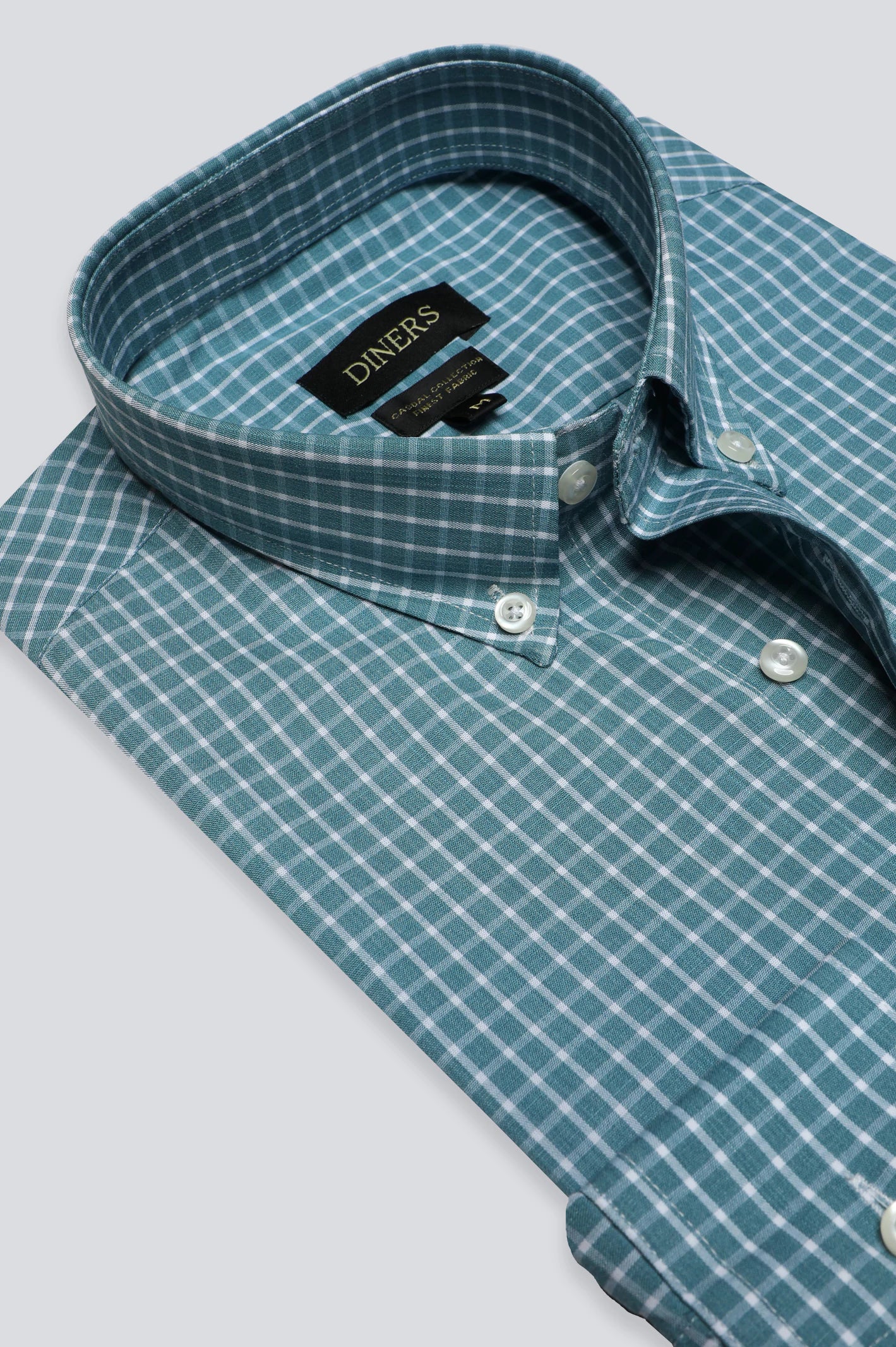 Windowpane Check Casual Shirt