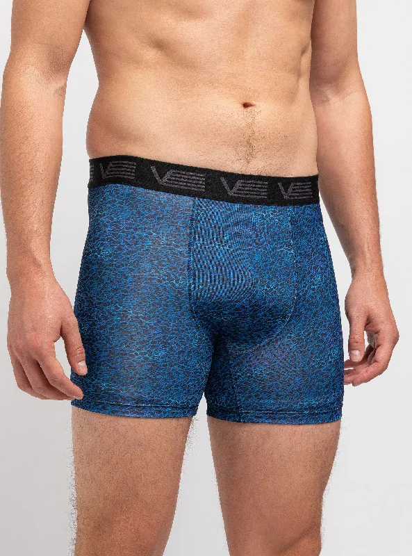 Water ripple print boxers