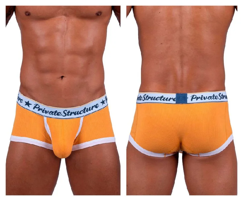 Private Structure SCUS4530 Classic Mid Waist Trunks Color Orange