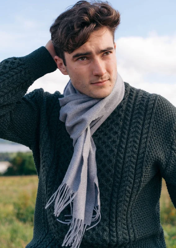 John Hanly Merino Scarf | Grey