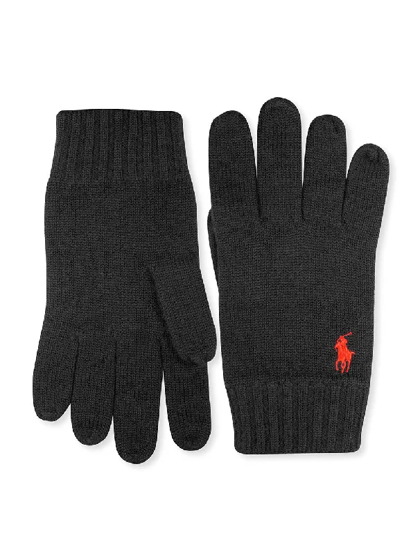 Merino Wool Gloves Black