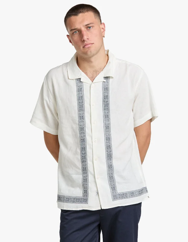 Van Short Sleeve Shirt - White/Dutch Blue