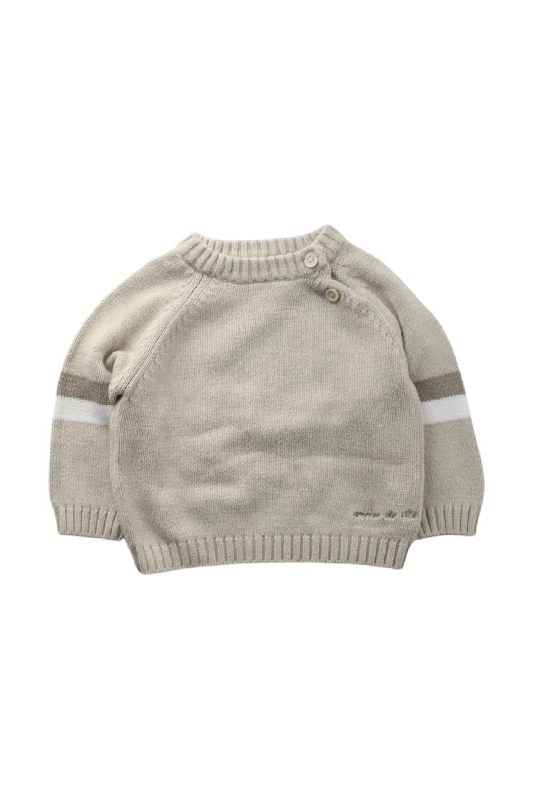 Grain De Blé Knit Sweater 6-12M