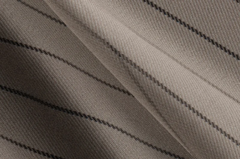 Made to Measure Tan/Black Chalk Stripe Trouser