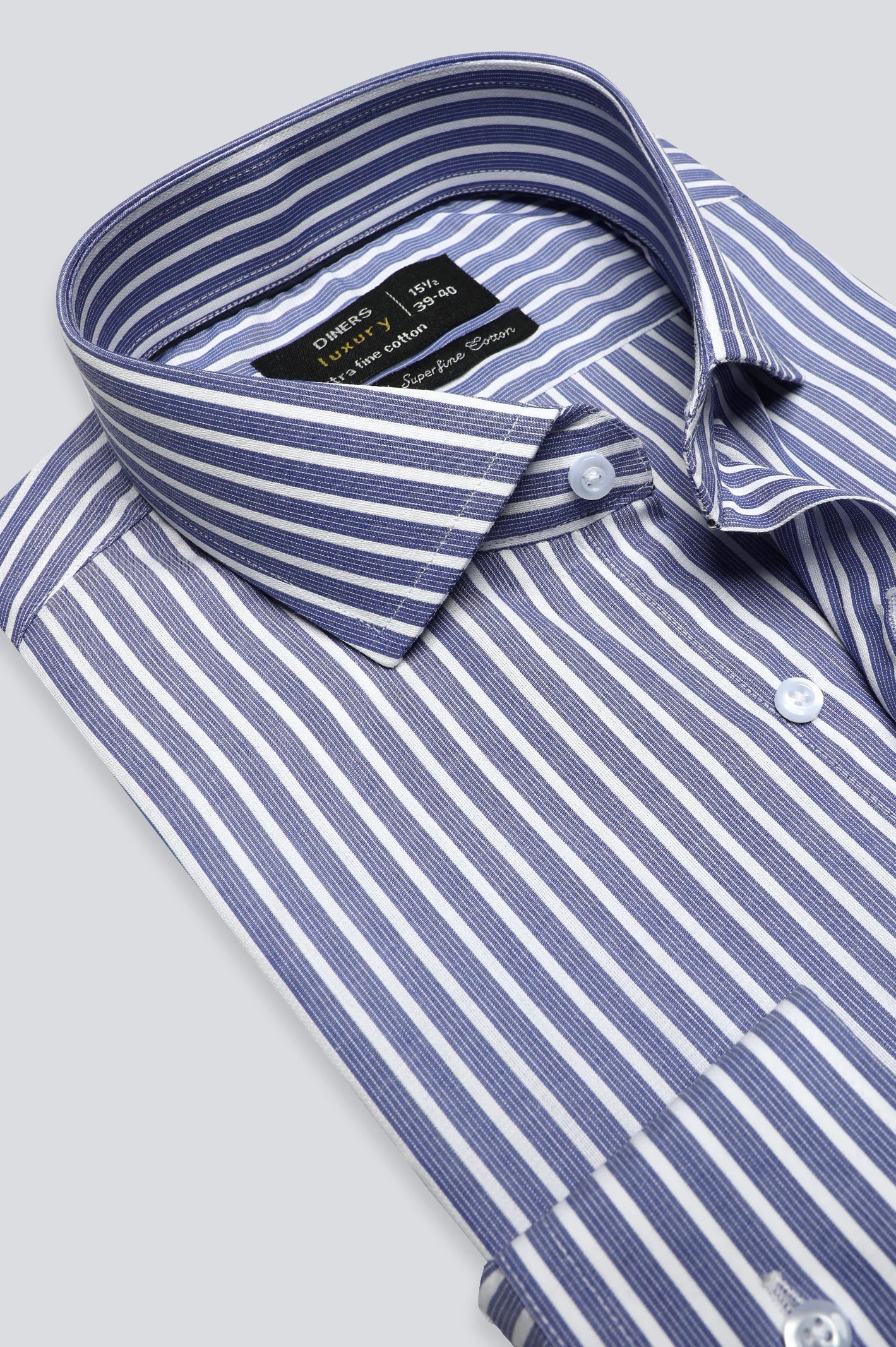 Blue Pencil Stripes Formal Shirt