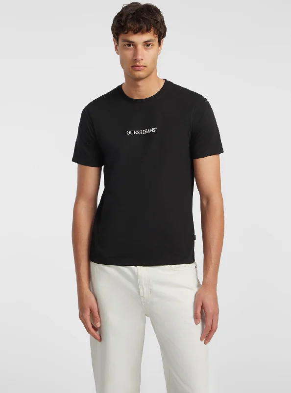 Guess Jeans Black Slim Logo T-Shirt