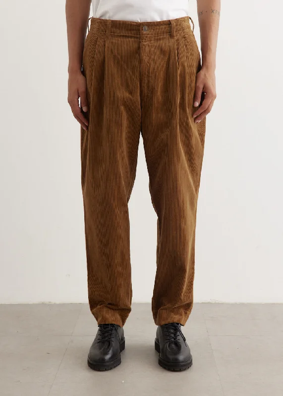 Moleskin x Corduroy Panel Pants