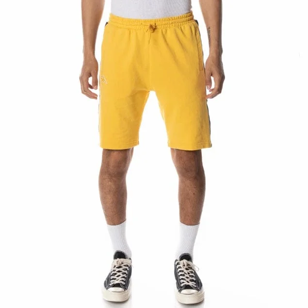 Kappa Logo Tape Dasved Shorts (Yellow/Grey/Black) 311E2BW