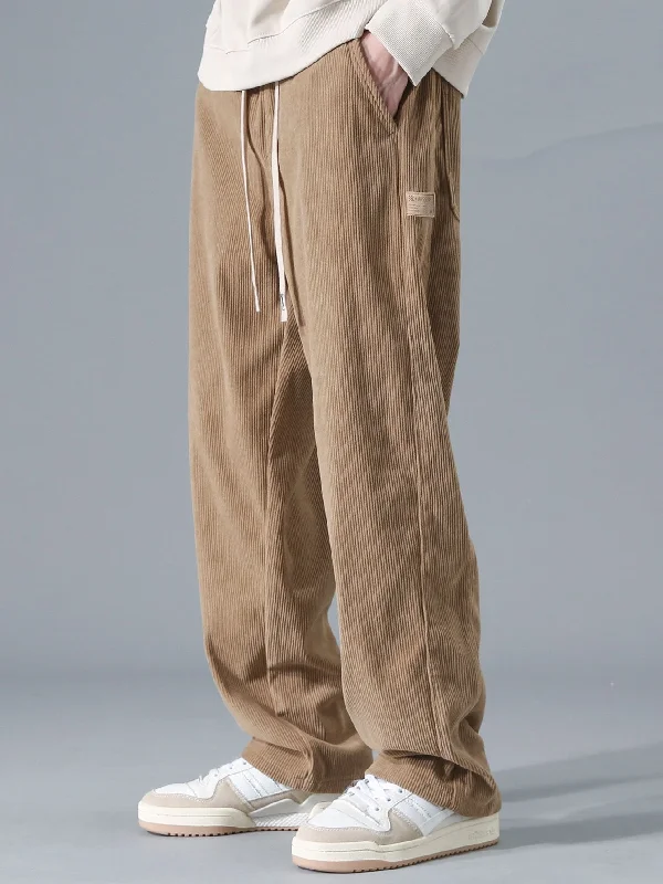 Straight Leg Corduroy Pants