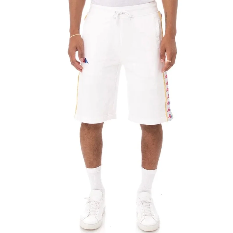 Kappa 222 Banda Cagway Shorts (White/Fuchsia/Blue/Yellow)