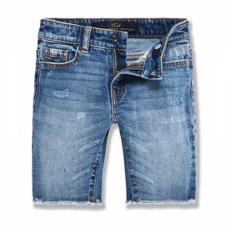 Kids Jordan Craig Edison Denim Shorts (Medium Blue) J3171SK