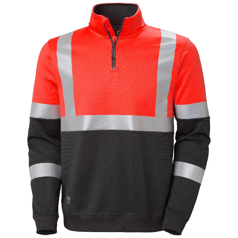 Helly Hansen Addvis Half Zip Hi-Vis Sweatshirt Class 1 - 79257