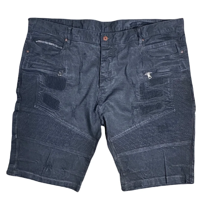 Rock Star Denim Short (Black) - RSM401