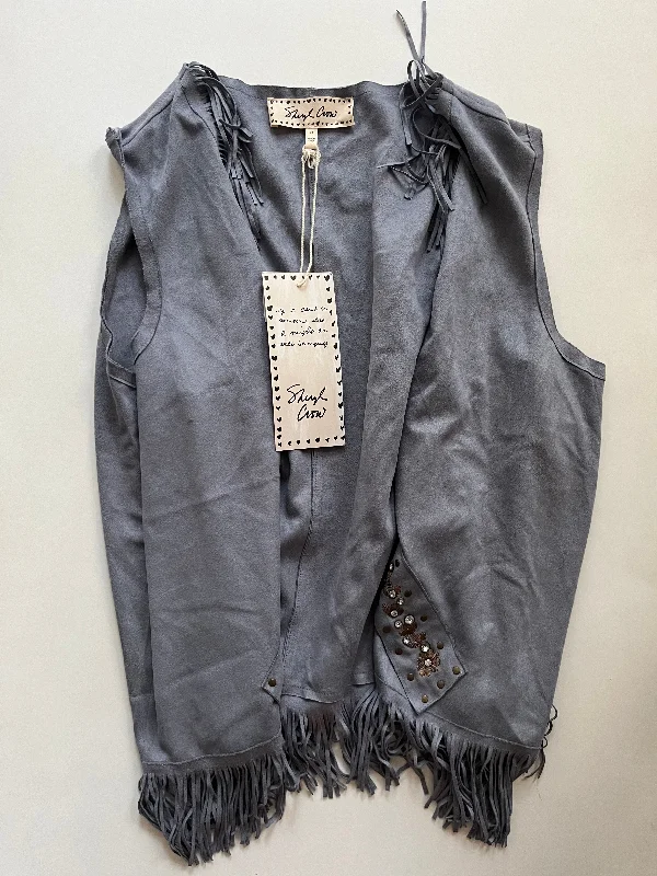 Grey Vest Designer Cheryl Crow, Size 2x