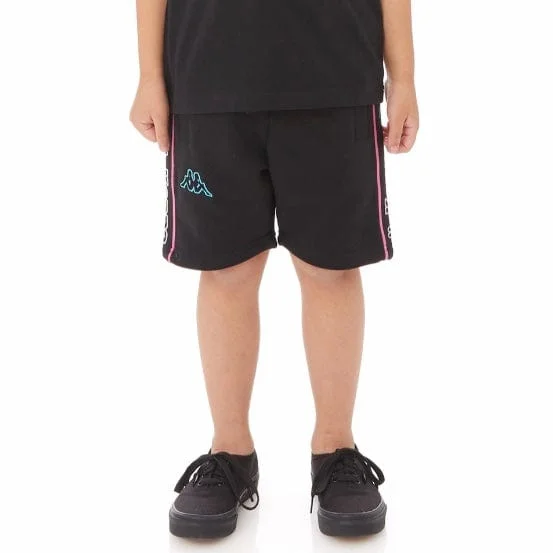 Kids Kappa Logo Tape Asved 2 Shorts (Black/Blue/White) 34152QW