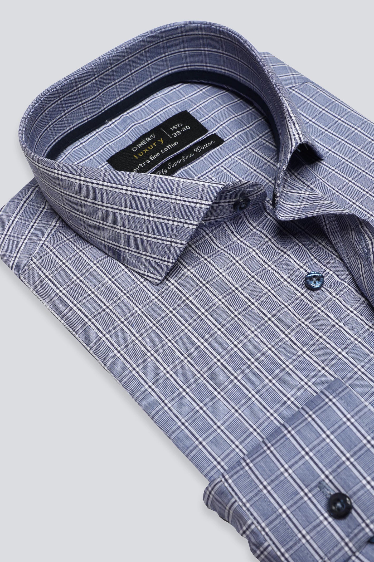 Blue Shepherd Check Formal Shirt