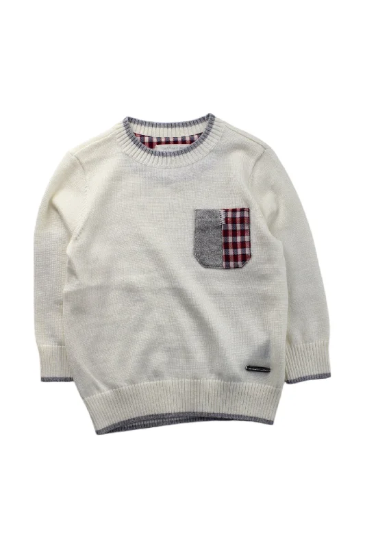 Nicholas & Bears Checkered Pocket Knit Sweater, 12-18M