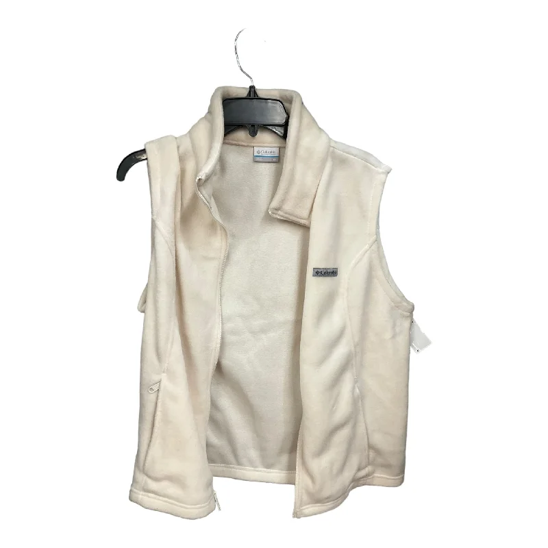 Cream Vest Fleece Columbia, Size Xl