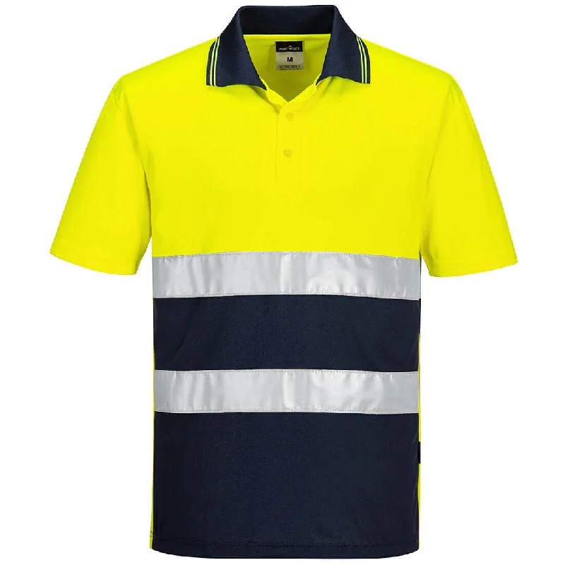 Portwest S175 Hi-Vis Lightweight Contrast Moisture-Wicking Short Sleeve Polo Shirt