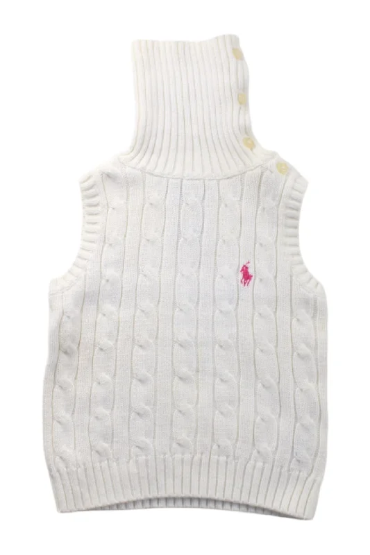 Ralph Lauren Cable Knit Turtleneck Sweater Vest 2T