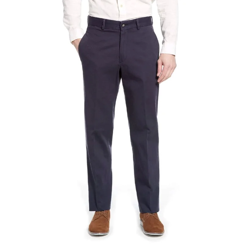 Washed Khaki Pant in Navy (Sumpter Flat Front) by Charleston Khakis