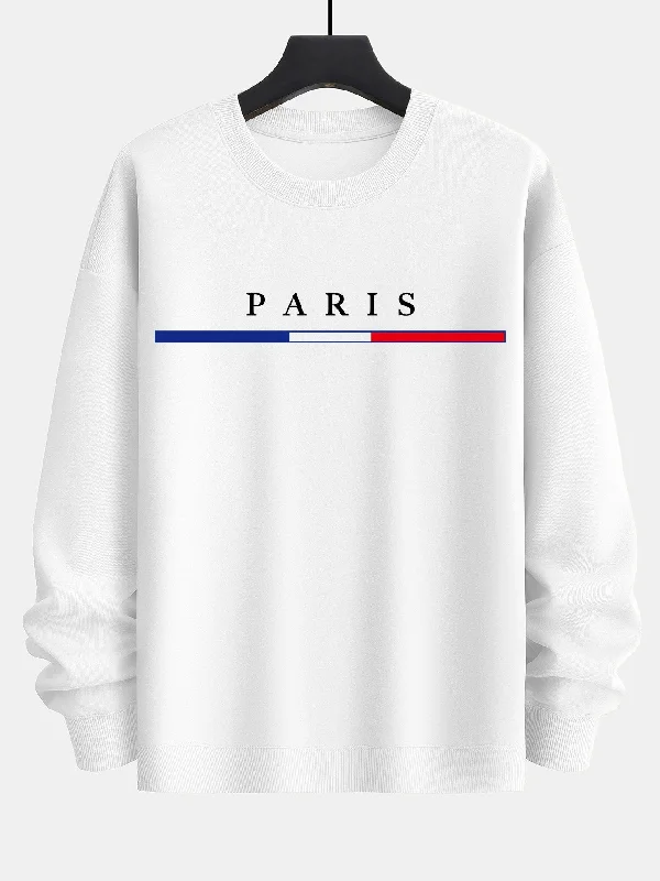 Paris Print Relax Fit Sweatshirt