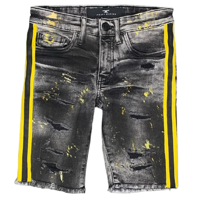 Kids Jordan Craig Time's Up Denim Shorts (Black) J3175SB