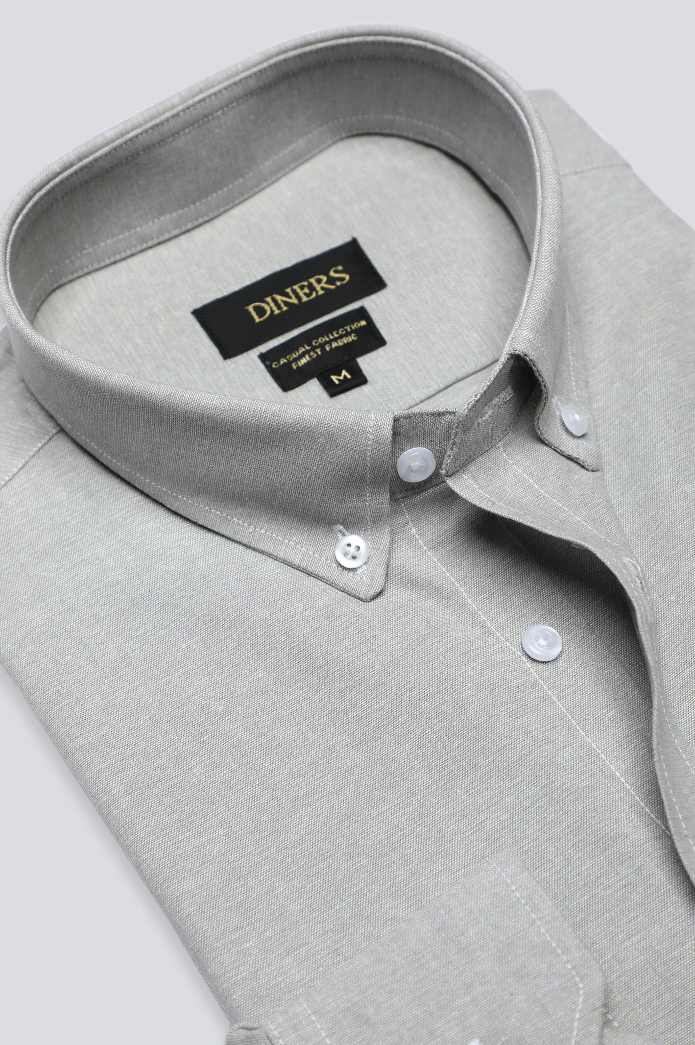 Grey Textured Casual Shirt