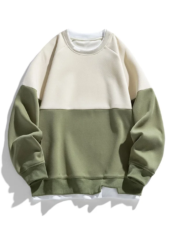 2 In 1 Color Block Sweatshirt