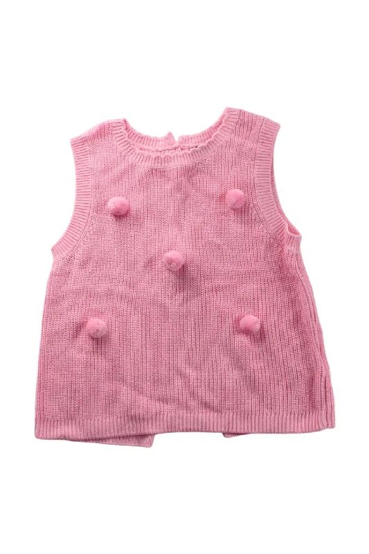 Les Enphants Pom-Pom Knit Vest 4T