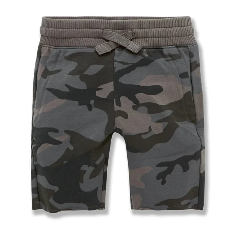 Juniors Jordan Craig Palma French Terry Shorts (Black Camo) 8350SCB