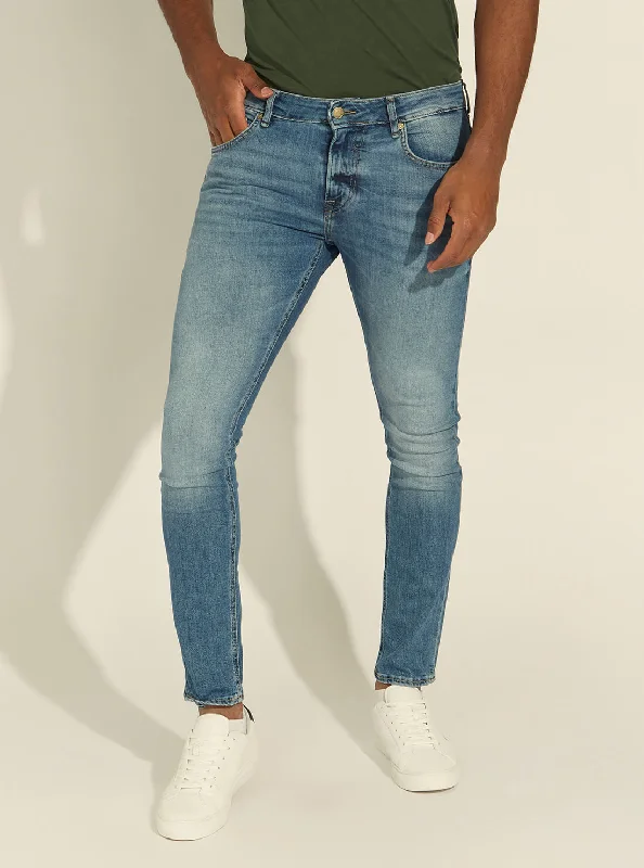 Low-Rise Miami Skinny Denim Jeans in Carry Light Wash