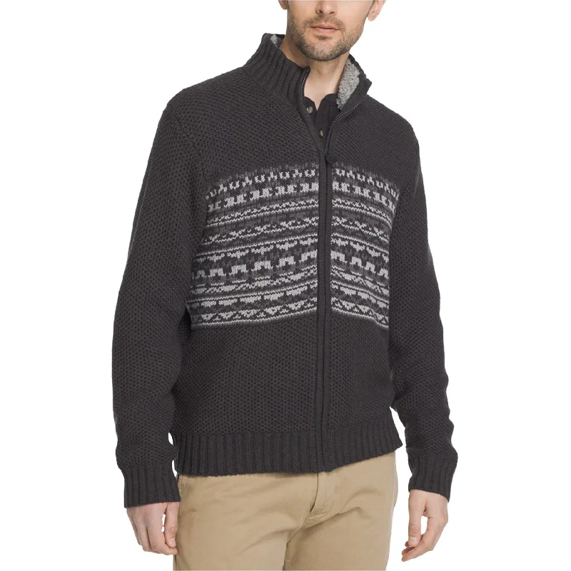 G.H. Bass & Co. Mens Rock Ridge Full-Zip Cardigan Sweater