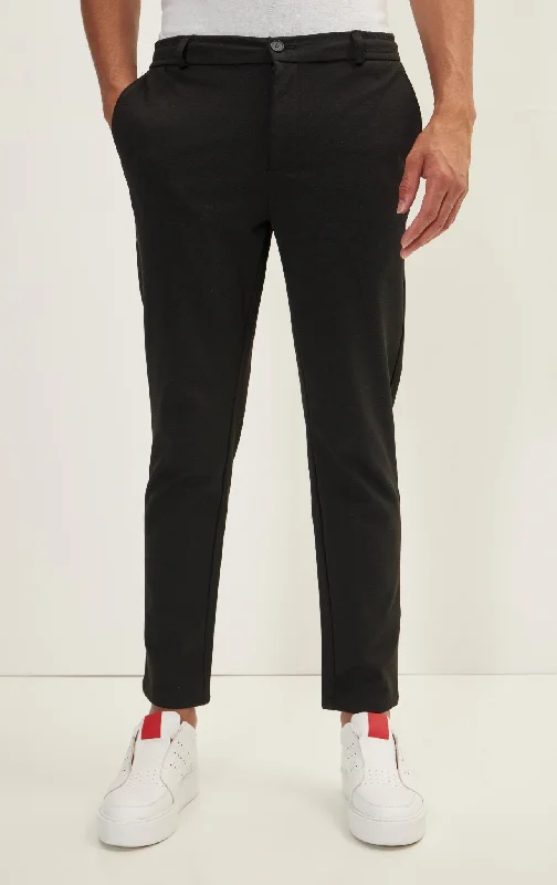 Weekend Knitted Fit Slacks - Black