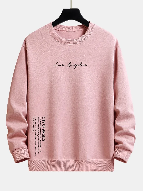 Los Angeles Slogan Print Relax Fit Sweatshirt