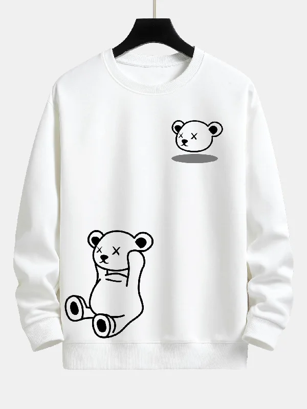 Bear Print Relax Fit Sweatshirt