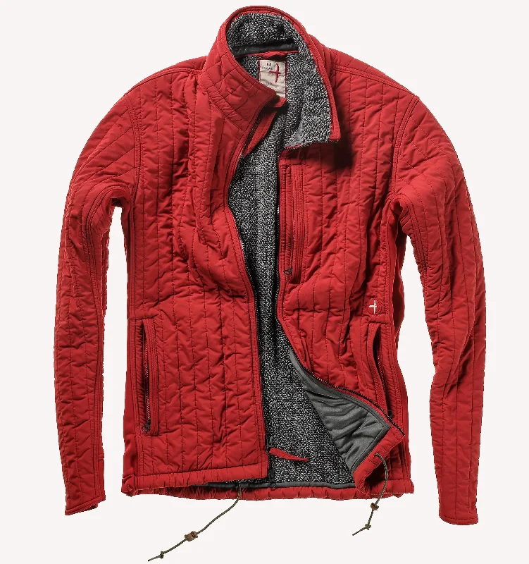 Relwen Vertical Insulator Jacket in Cardinal Red