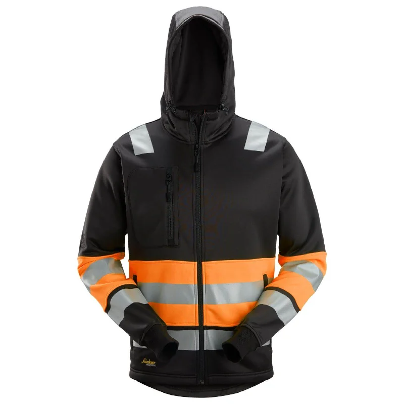 Snickers 8038 Full Zip Hi Vis Hoodie Class 1