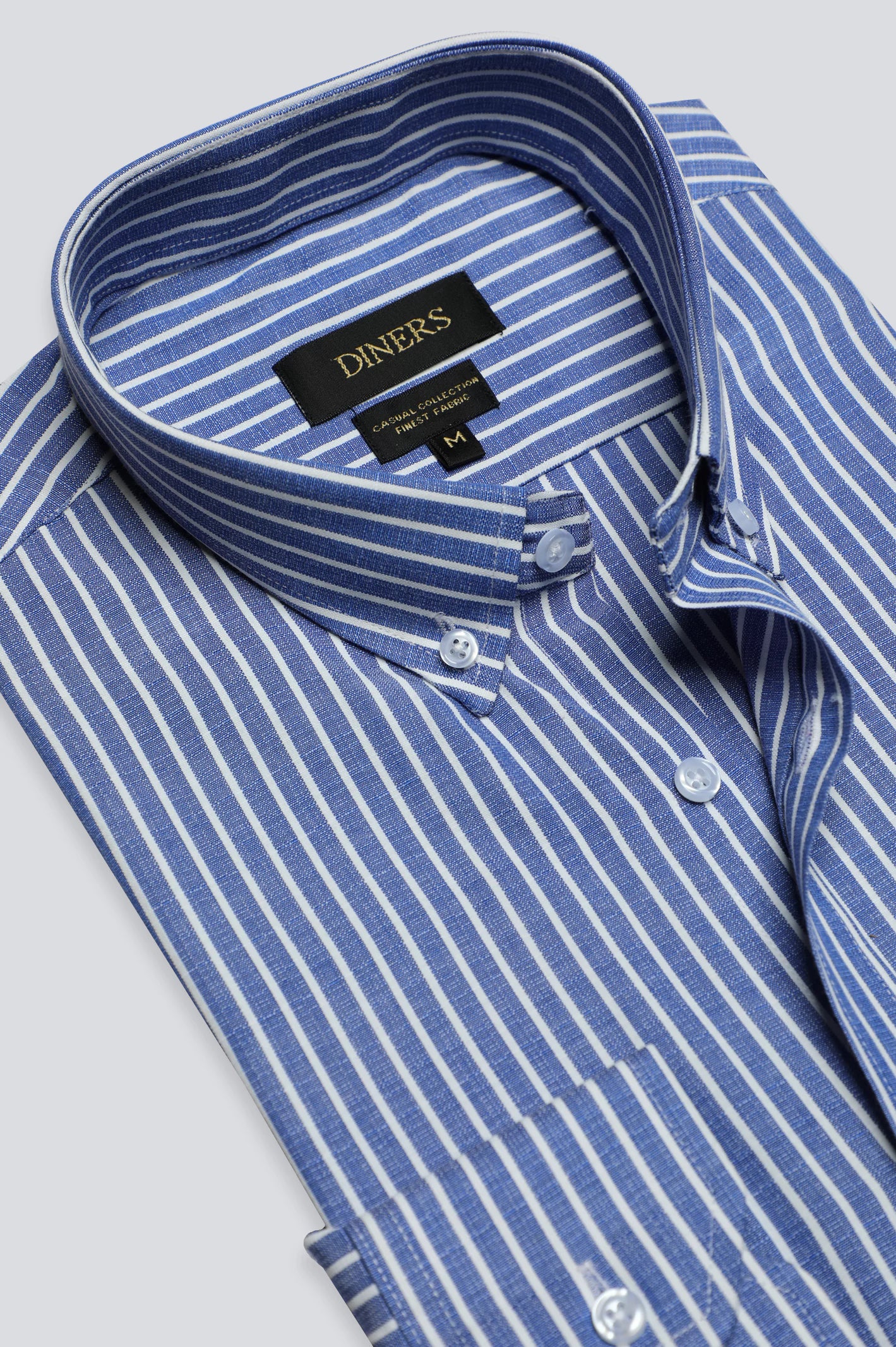 Blue Pinstripe Casual Shirt