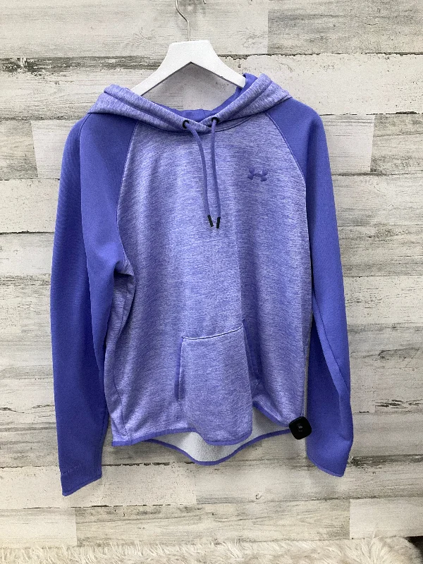 Sweatshirt Hoodie By Under Armour In Purple, Size: Xl