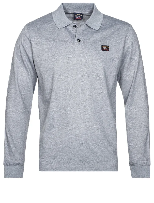 Longsleeve Polo Grey