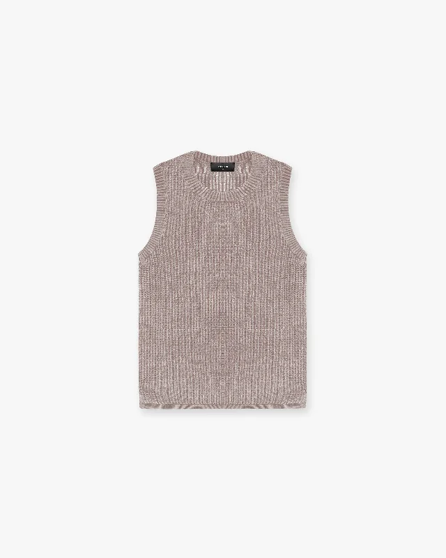 Washed Knit Vest - Dawn